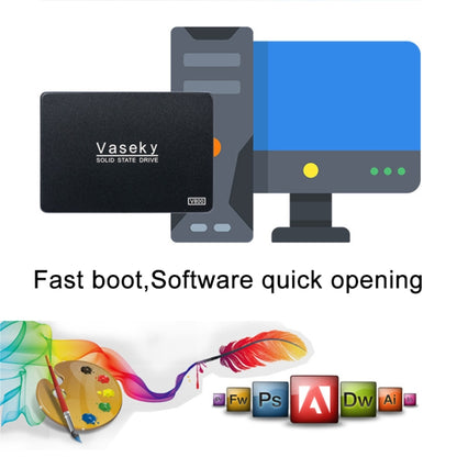 Vaseky V800 512GB 2.5 inch SATA3 6GB/s Ultra-Slim 7mm Solid State Drive SSD Hard Disk Drive for Desktop, Notebook - Solid State Drives by Vaseky | Online Shopping UK | buy2fix