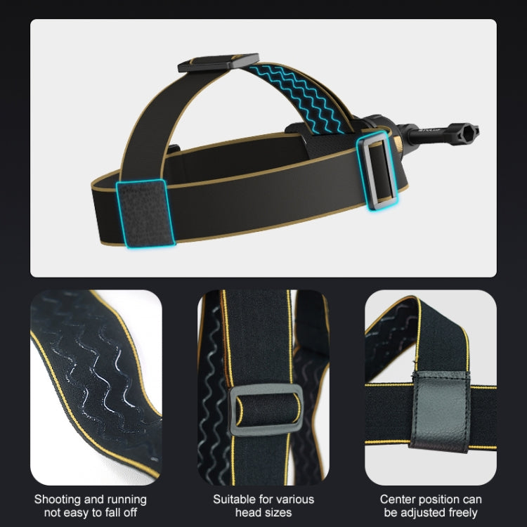 PULUZ Magnetic Quick-release Head Strap Harness Belt (Black) - Head Belt by PULUZ | Online Shopping UK | buy2fix