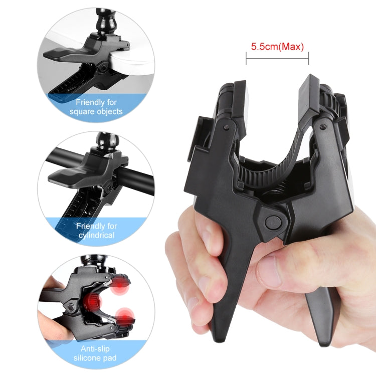 PULUZ Action Sports Cameras Jaws Flex Clamp Mount for GoPro, Insta360, DJI and Other Action Cameras - Holder by PULUZ | Online Shopping UK | buy2fix