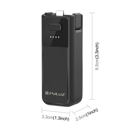 For DJI Osmo Pocket 3 PULUZ High-Capacity 2800mAh Battery Grip (Black) - Other Accessories by PULUZ | Online Shopping UK | buy2fix