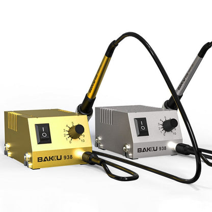 BAKU BK-938 Powerful Mini Anti-static Soldering Station Welder Machine, EU Plug (Silver) - Electric Soldering Iron by BAKU | Online Shopping UK | buy2fix