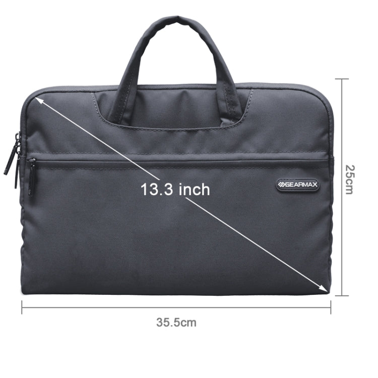 GEARMAX 13.3 inch Fashion Design Lash Handbag, Canvas Tablet Case for Laptop (GM3910)(Grey) - 13.3 inch by GEARMAX | Online Shopping UK | buy2fix