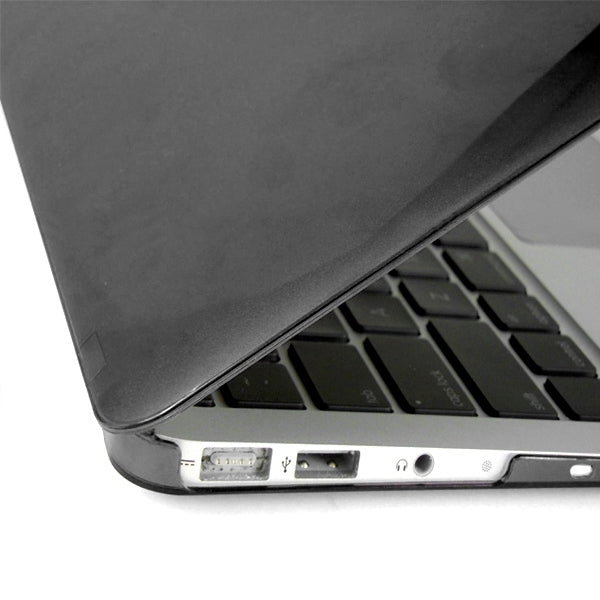 ENKAY for MacBook Air 13.3 inch (US Version) / A1369 / A1466 4 in 1 Crystal Hard Shell Plastic Protective Case with Screen Protector & Keyboard Guard & Anti-dust Plugs(Black) - MacBook Air Cases by ENKAY | Online Shopping UK | buy2fix