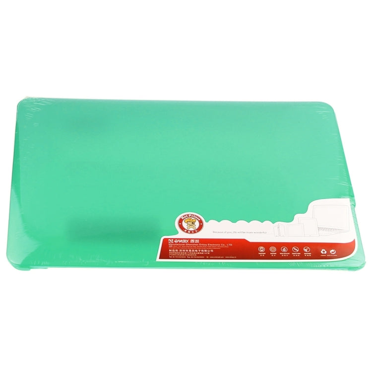 ENKAY for Macbook Air 11.6 inch (US Version) / A1370 / A1465 Hat-Prince 3 in 1 Frosted Hard Shell Plastic Protective Case with Keyboard Guard & Port Dust Plug(Green) - MacBook Air Cases by ENKAY | Online Shopping UK | buy2fix