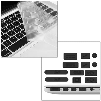 ENKAY for Macbook Pro Retina 13.3 inch (US Version) / A1425 / A1502 Hat-Prince 3 in 1 Crystal Hard Shell Plastic Protective Case with Keyboard Guard & Port Dust Plug(Dark Blue) - MacBook Pro Cases by ENKAY | Online Shopping UK | buy2fix