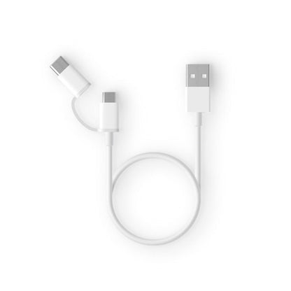 2.4A QC3.0 USB to Micro USB + USB-C / Type-C Fast Charging + Data Transmission TPE Data Cable, Cable Length: 1m - Multifunctional Cable by buy2fix | Online Shopping UK | buy2fix