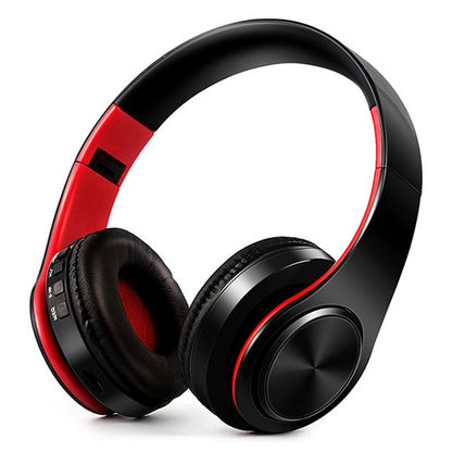 LPT660 Wireless Folding Sports Stereo Music Bluetooth Phones Earphones Support TF Card (Red) - Headset & Headphone by buy2fix | Online Shopping UK | buy2fix