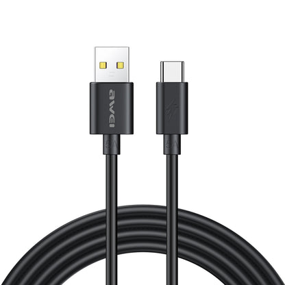 awei CL-110T 1m USB to USB-C / Type-C Fast Charging Data Cable - USB-C & Type-C Cable by awei | Online Shopping UK | buy2fix