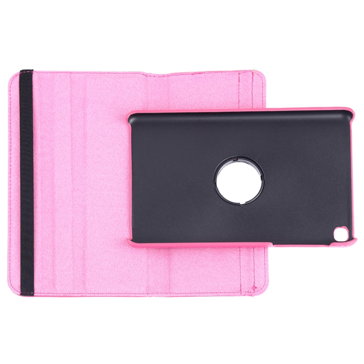 Litchi Texture Horizontal Flip 360 Degrees Rotation Leather Case for Galaxy Tab A 8 (2019) / P200 / P205, with Holder (Rose Red) - Tab A 8.0 & S Pen (2019) P200/P205 by buy2fix | Online Shopping UK | buy2fix