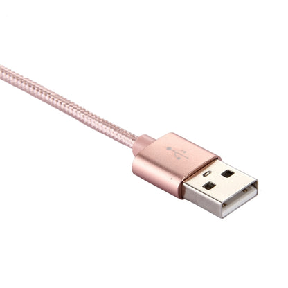 Knit Texture USB to USB-C / Type-C Data Sync Charging Cable, Cable Length: 1m, 3A Total Output, 2A Transfer Data(Rose Gold) - USB-C & Type-C Cable by buy2fix | Online Shopping UK | buy2fix