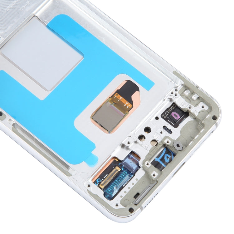 For Samsung Galaxy S22 5G SM-S901B Original LCD Screen Digitizer Full Assembly with Frame (White) - Galaxy S Series Parts by buy2fix | Online Shopping UK | buy2fix