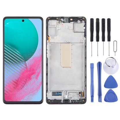 For Samsung Galaxy M54 SM-M546B OLED LCD Screen Digitizer Full Assembly with Frame (Black) - Galaxy M Series Parts by buy2fix | Online Shopping UK | buy2fix