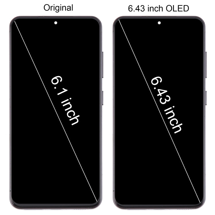 For Samsung Galaxy S23 SM-S911B 6.43 inch EU Version OLED LCD Screen Digitizer Full Assembly with Frame (Black) - LCD Screen by buy2fix | Online Shopping UK | buy2fix