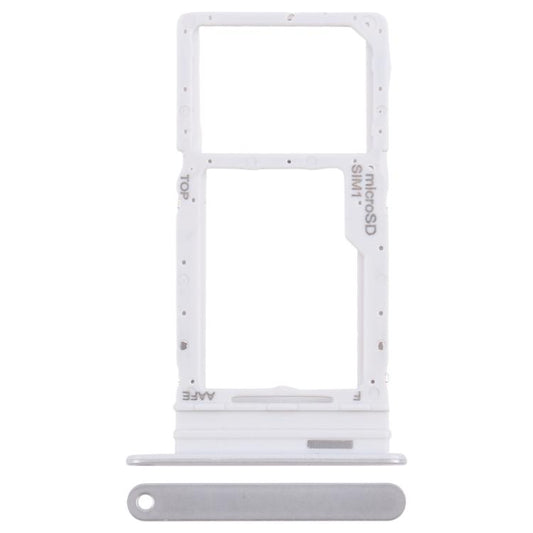 For Samsung Galaxy A16 SM-A165F Original SIM Card Tray + Micro SD Card Tray (Silver) - Galaxy A Series Parts by buy2fix | Online Shopping UK | buy2fix