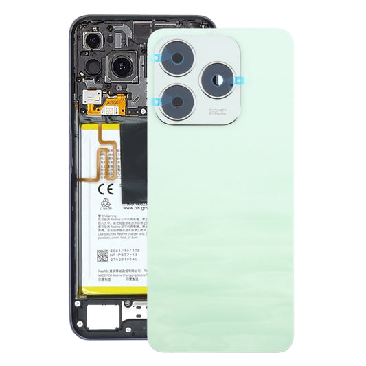 For Realme C63 Original Battery Back Cover with Camera Lens Cover(Green) - Back Cover by buy2fix | Online Shopping UK | buy2fix