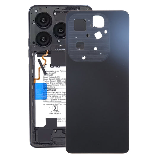 For Infinix Hot 40 Pro X6837 Original Battery Back Cover(Black) - Back Cover by buy2fix | Online Shopping UK | buy2fix