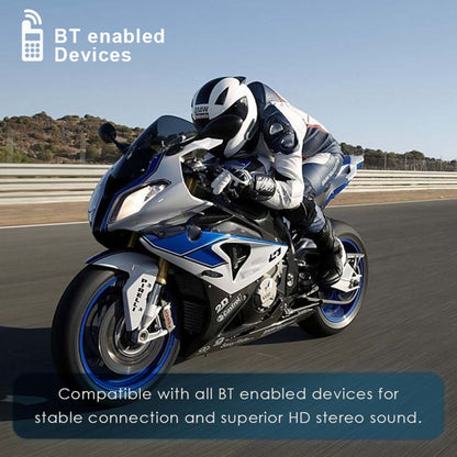 QTB35 Motorcycle Helmet Bluetooth 4.2 Headset Low Power(black) - Bluetooth Earphone by buy2fix | Online Shopping UK | buy2fix