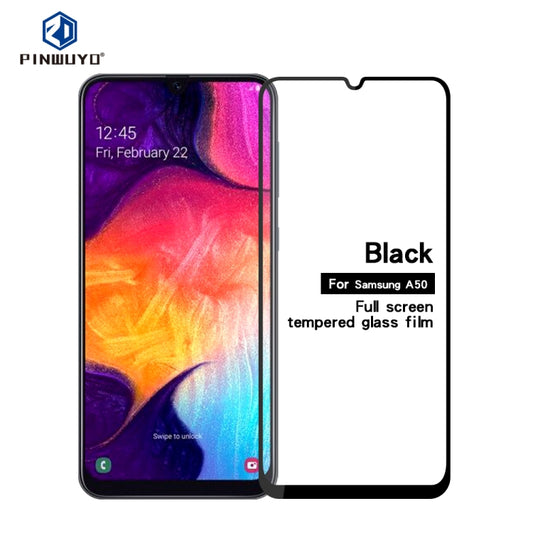 PINWUYO 9H 2.5D Full Glue Tempered Glass Film for Galaxy A50 - Galaxy Tempered Glass by PINWUYO | Online Shopping UK | buy2fix