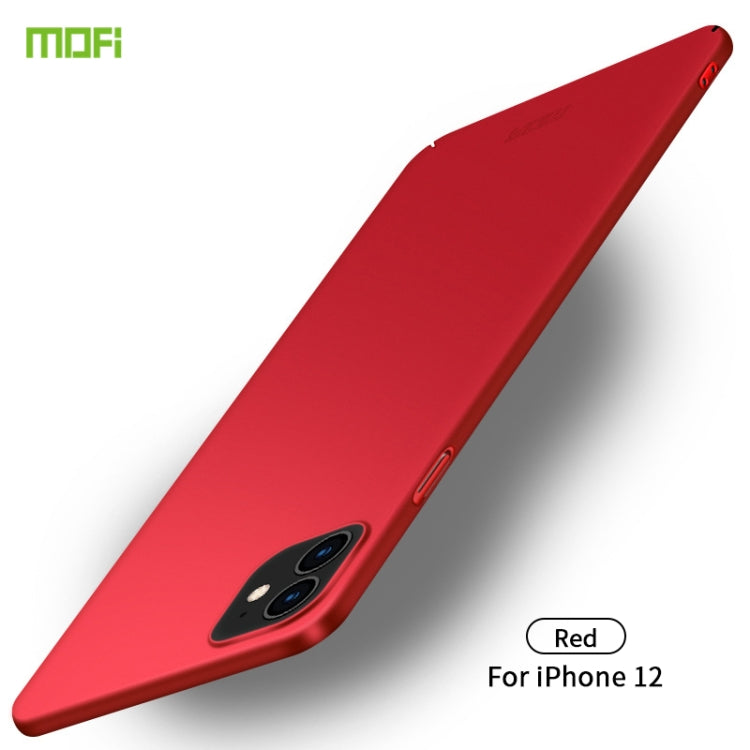 For iPhone 12 mini MOFI Frosted PC Ultra-thin Hard Case(Red) - iPhone 12 mini Cases by MOFI | Online Shopping UK | buy2fix