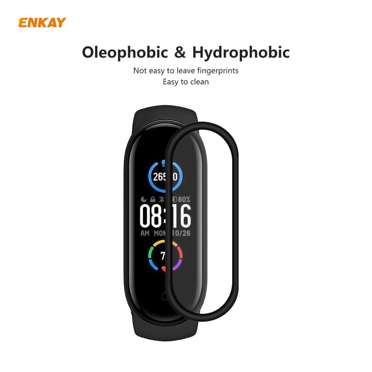 2 PCS For Xiaomi Mi Band 5 ENKAY Hat-Prince 3D Full Screen Soft PC Edge + PMMA HD Screen Protector Film - Screen Protector by ENKAY | Online Shopping UK | buy2fix