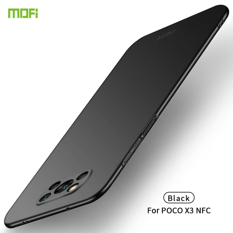 For Xiaomi POCO X3/X3 NFC MOFI Frosted PC Ultra-thin Hard Case(Black) - Xiaomi Cases by MOFI | Online Shopping UK | buy2fix