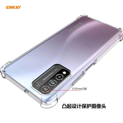 For Huawei Honor 10X Lite Hat-Prince ENKAY Clear TPU Shockproof Case Soft Anti-slip Cover - Honor Cases by ENKAY | Online Shopping UK | buy2fix