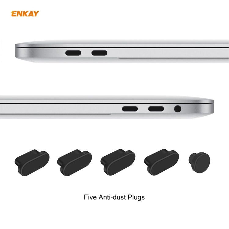 ENKAY 3 in 1 Matte Laptop Protective Case + EU Version TPU Keyboard Film + Anti-dust Plugs Set for MacBook Pro 13.3 inch A1706 / A1989 / A2159 (with Touch Bar)(Light Blue) - MacBook Pro Cases by ENKAY | Online Shopping UK | buy2fix