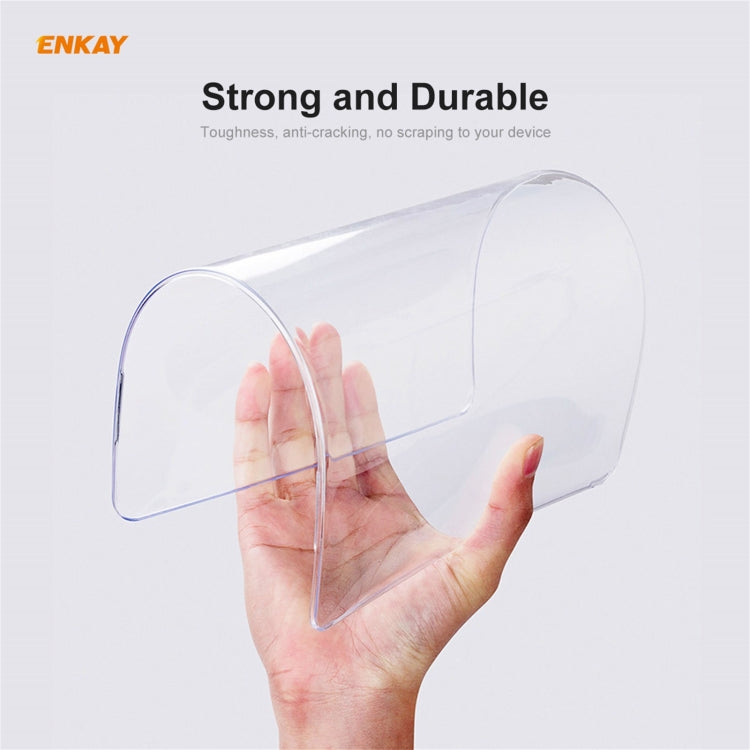 ENKAY 3 in 1 Crystal Laptop Protective Case + US Version TPU Keyboard Film + Anti-dust Plugs Set for MacBook Pro 15.4 inch A1707 & A1990 (with Touch Bar)(Grey) - MacBook Pro Cases by ENKAY | Online Shopping UK | buy2fix