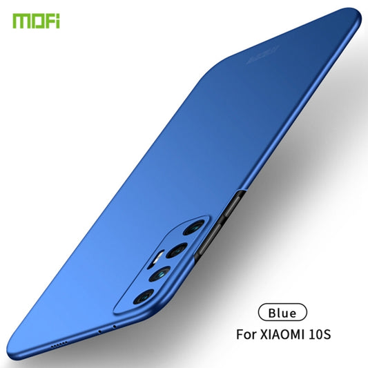 For Xiaomi Mi 10S MOFI Frosted PC Ultra-thin Hard Case(Blue) - Xiaomi Cases by MOFI | Online Shopping UK | buy2fix