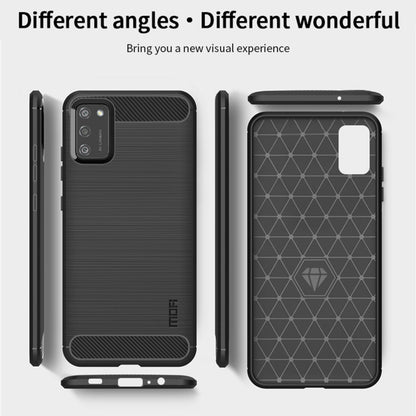 For Samsung Galaxy A02s/M02s/F02s(US Version) MOFI Gentleness Series Brushed Texture Carbon Fiber Soft TPU Case(Grey) - Galaxy Phone Cases by MOFI | Online Shopping UK | buy2fix