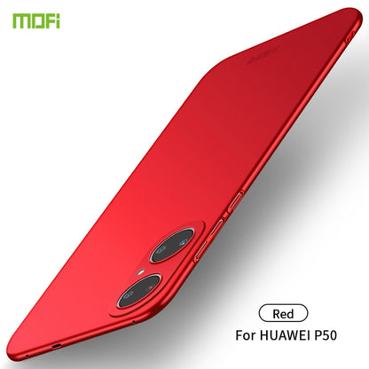 For Huawei P50 MOFI Frosted PC Ultra-thin Hard Case(Red) - Huawei Cases by MOFI | Online Shopping UK | buy2fix