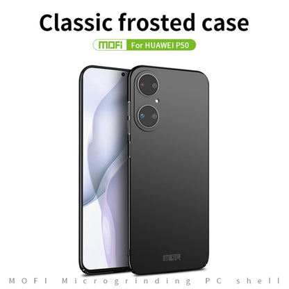 For Huawei P50 MOFI Frosted PC Ultra-thin Hard Case(Red) - Huawei Cases by MOFI | Online Shopping UK | buy2fix