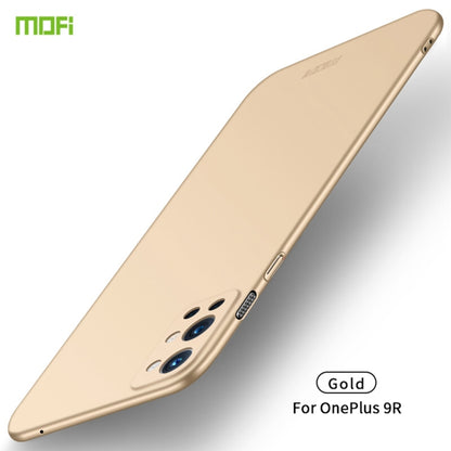 For OnePlus 9R MOFI Frosted PC Ultra-thin Hard Case(Gold) - OnePlus Cases by MOFI | Online Shopping UK | buy2fix