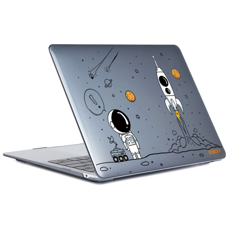 For MacBook Air 13.3 inch A1932 2018 ENKAY Spaceman Pattern Laotop Protective Crystal Case(Spaceman No.1) - MacBook Air Cases by ENKAY | Online Shopping UK | buy2fix