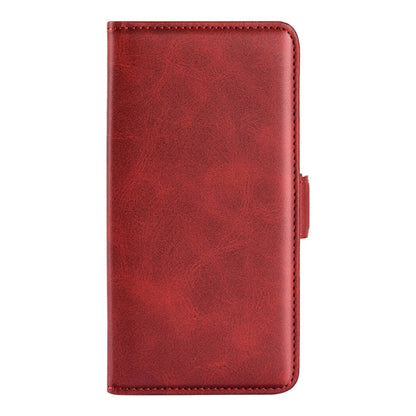 For Google Pixel 6a Dual-side Magnetic Buckle Leather Phone Case(Red) - Google Cases by buy2fix | Online Shopping UK | buy2fix