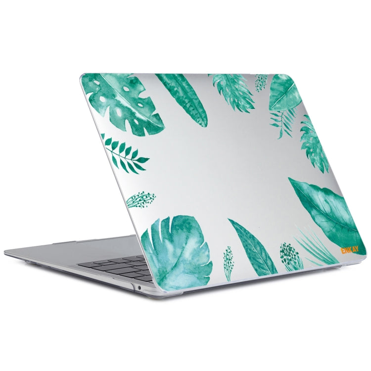 ENKAY Hat-Prince Forest Series Pattern Laotop Protective Crystal Case for MacBook Pro 15.4 inch A1707 / A1990(Green Leaf Pattern) - MacBook Pro Cases by ENKAY | Online Shopping UK | buy2fix