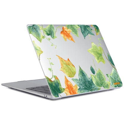 For MacBook Air 13.3 inch A2179 / A2337 ENKAY Hat-Prince Forest Series Pattern Laotop Protective Crystal Case(Ivy Leaf Pattern) - MacBook Air Cases by ENKAY | Online Shopping UK | buy2fix