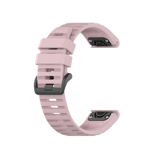 For Garmin Fenix 6 GPS Silicone Watch Band(Rose Pink) - Watch Bands by buy2fix | Online Shopping UK | buy2fix