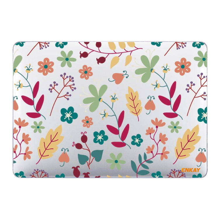 ENKAY Flower Series Pattern Laotop Protective Crystal Case For MacBook Air 13.3 inch A1932 / A2179 / A2337(Spring) - MacBook Air Cases by ENKAY | Online Shopping UK | buy2fix