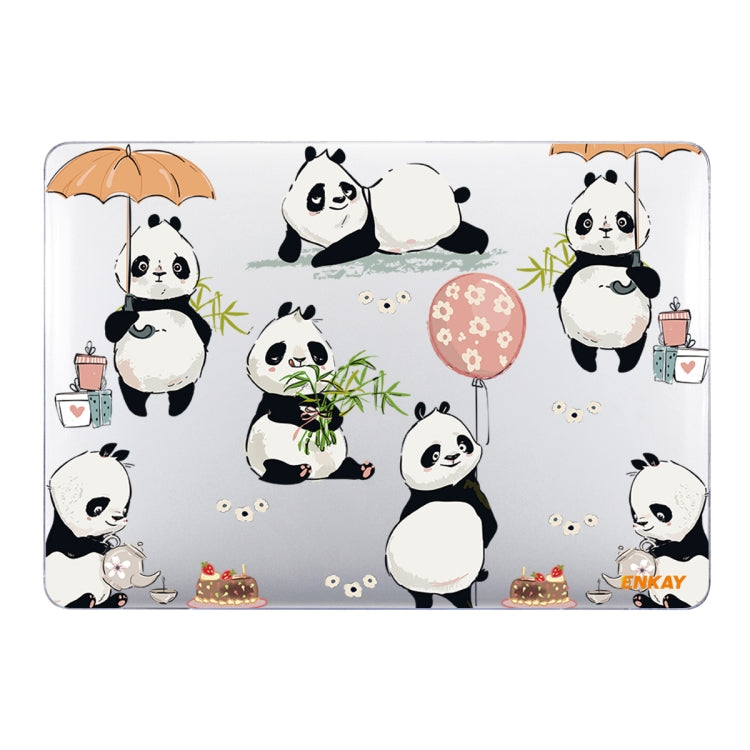 ENKAY Animal Series Pattern Laotop Protective Crystal Case For MacBook Pro 16.2 inch A2485 2021/A2880 2023(Panda) - MacBook Pro Cases by ENKAY | Online Shopping UK | buy2fix