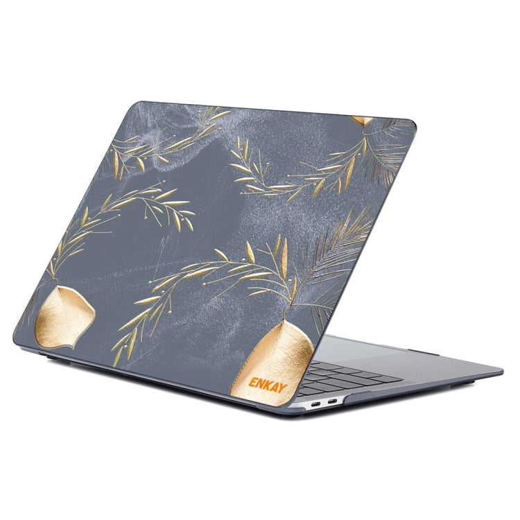 ENKAY Vintage Pattern Series Laotop Protective Crystal Case For MacBook Pro 15.4 inch A1707 / A1990(Wild Oats) - MacBook Pro Cases by ENKAY | Online Shopping UK | buy2fix