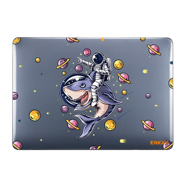 ENKAY Star Series Pattern Laotop Protective Crystal Case For MacBook Pro 16.2 inch A2485 2021/A2880 2023(Shark Astronaut) - MacBook Pro Cases by ENKAY | Online Shopping UK | buy2fix