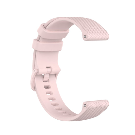 For Amazfit GTS 3 Checkered Silicone Watch Band(Pink) - Watch Bands by buy2fix | Online Shopping UK | buy2fix