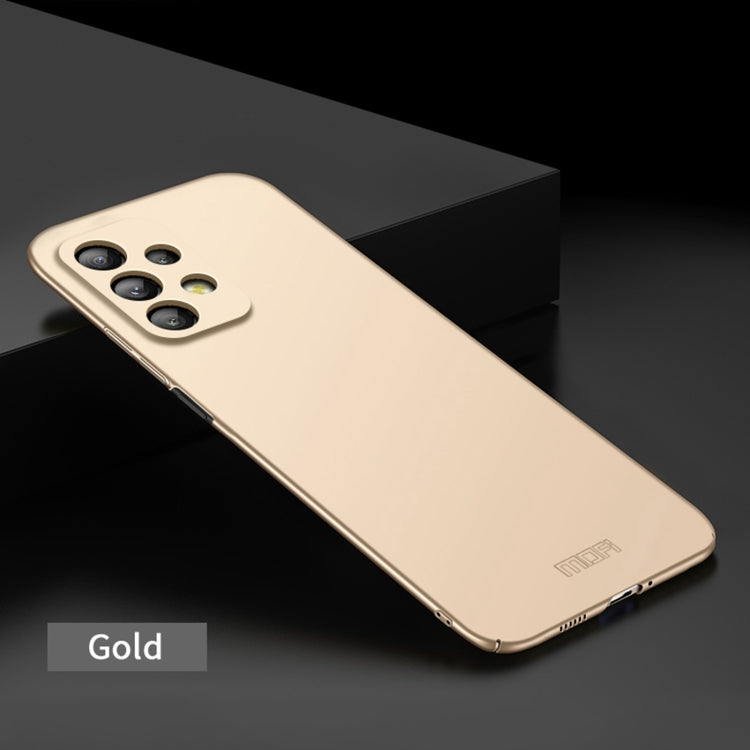 For Samsung Galaxy A33 5G MOFI Frosted PC Ultra-thin Hard Phone Case(Gold) - Galaxy Phone Cases by MOFI | Online Shopping UK | buy2fix