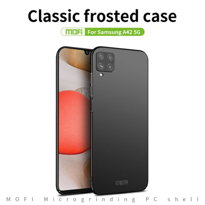 For Samsung Galaxy A42 5G / M42 5G MOFI Frosted PC Ultra-thin Hard Phone Case(Blue) - Galaxy Phone Cases by MOFI | Online Shopping UK | buy2fix