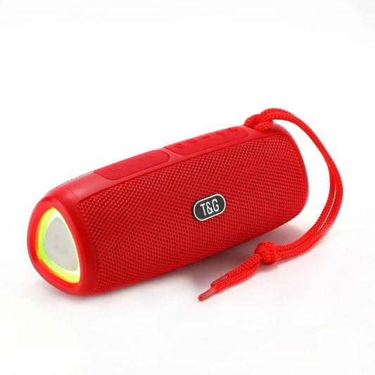 T&G TG344 Portable LED Light TWS Wireless Bluetooth Speaker(Red) - Desktop Speaker by T&G | Online Shopping UK | buy2fix