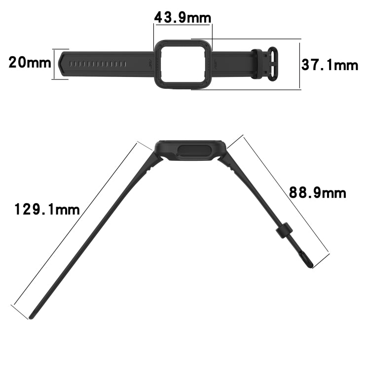 For Xiaomi Redmi Watch 2 Lite Silicone Solid Color Watch Band(Water Duck) - Watch Bands by buy2fix | Online Shopping UK | buy2fix