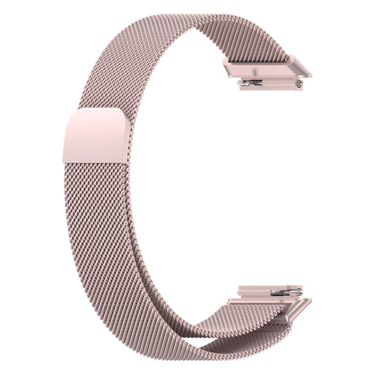 For Huawei Band 7 Milan Magnetic Watch Band(Official Pink) - Watch Bands by buy2fix | Online Shopping UK | buy2fix