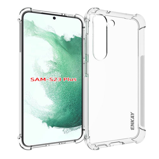 For Samsung Galaxy S23+ 5G ENKAY Hat-Prince Clear TPU Shockproof Phone Case - Galaxy S23+ 5G Cases by ENKAY | Online Shopping UK | buy2fix