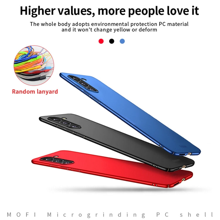 For Samsung Galaxy S23+ 5G MOFI Micro Frosted PC Ultra-thin Hard Case(Blue) - Galaxy S23+ 5G Cases by MOFI | Online Shopping UK | buy2fix